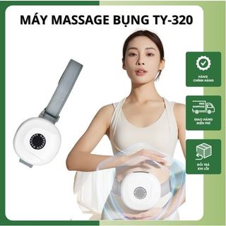 Máy massage bụng TY-320, rung chườm nóng nhào nặn giúp thon gọn bụng đùi, sạc pin sử dụng thuận tiện