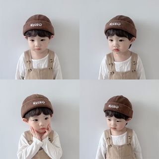  Mũ miki hat nón nồi tròn không vành lưỡi chất nhung gân cao cấp nhiều màu hình mặt cười cho bé 1- 6 tuổi chữ c 