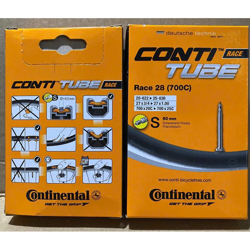 RUỘT XE ĐẠP CONTINENTAL RACE 700C ( 700x20-> 700X28C)