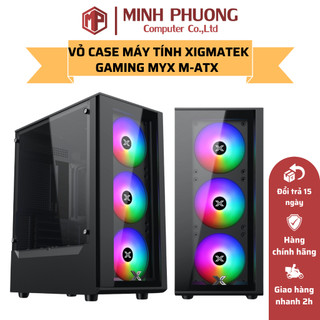 Thùng máy/ vỏ case máy tính vỏ case xigmatek myx hỗ trợ main m-atx - hàng chính hãng mai hoàng
