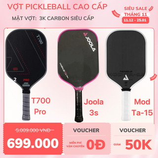Vợt pickleball T700 chất liệu sợi carbon FIBER 14mm đạt chuẩn USAPA - Sẵn