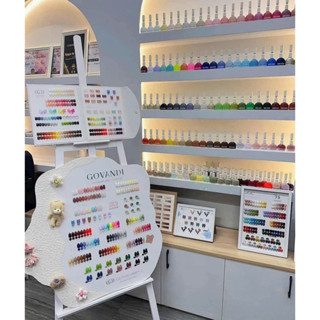 Sét sơn gel GOVANDI 129 màu tặng kèm bảng màu, chất sơn Hót đặc siêu bóng chai 15ml - V&K Beauty