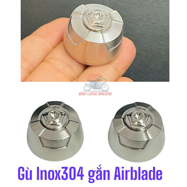 Cặp Gù Tay Lái AIRBLADE inox 304 salaya mẫu Thái Siêu Rẻ Đẹp gắn cho Airblade