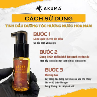 Tinh dầu dưỡng tóc Akuma Argan Hair Oil 50ml - Chính Hãng