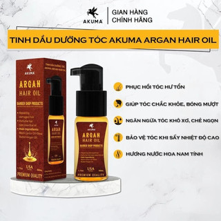 Tinh dầu dưỡng tóc Akuma Argan Hair Oil 50ml - Chính Hãng