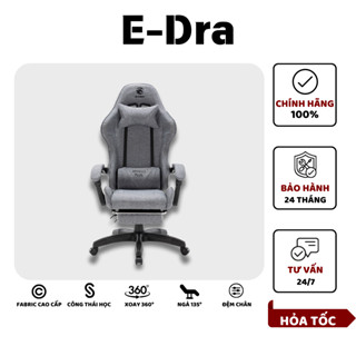 Ghế Gaming E-Dra Apollo Plus Công Thái Học EGC227 Vải Fabric Cao Cấp, Chịu Tải 120Kg - BH 24 Tháng