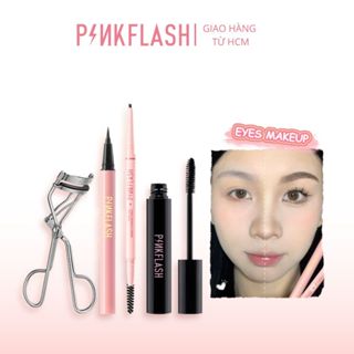 Bộ trang điểm mắt PINKFLASH Mascara làm dài mi + Kẻ mắt không thấm nước + Lông mày siêu mịn 1mm