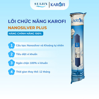 Lõi Lọc Chức Năng Nano Silver Plus Karofi Số 8 Giúp Diệt Khuẩn Và Chống Tái Nhiễm Khuẩn Cho Nước