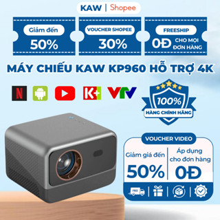 Máy Chiếu Mini KAW KP960 Hỗ Trợ 4K, Độ Sáng Cao, Chiếu Phim, Dạy Học, Âm Thanh Sống Động,BH 24 Tháng