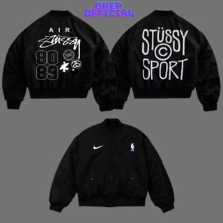 Áo bomber stussy sport logo thêu sắc nét , DREP OFFICIAL hàng chuẩn chính hãng trần bông  cao cấp , 3 lớp dày dặn