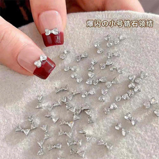 Charm nơ đá gắn móng , trang trí móng tay tiểu thư