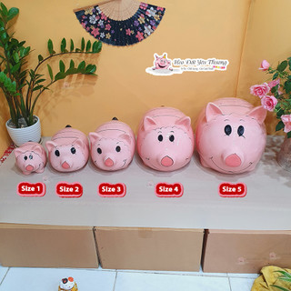 Heo đất piglet gốm sứ size 2 và size 3
