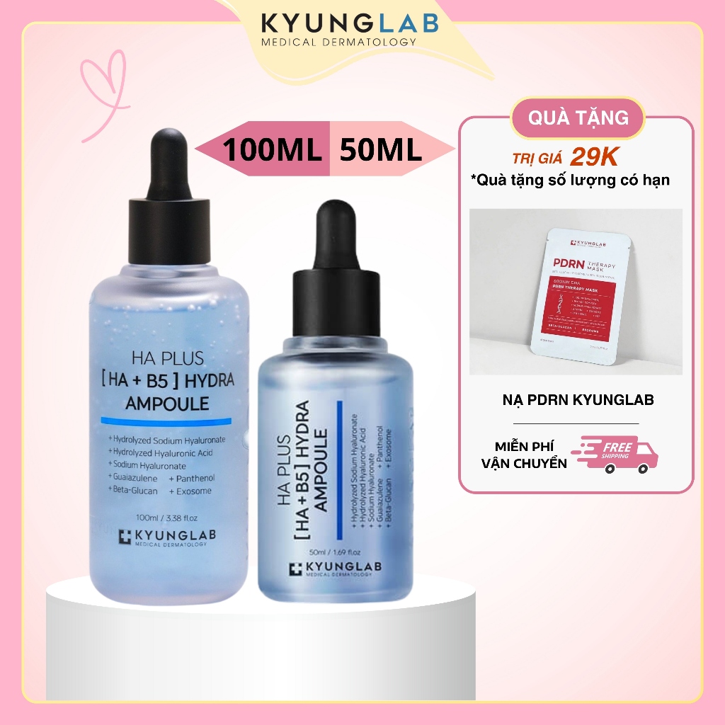 Serum HA B5 KyungLab 50ml ,serum phục hồi da, cấp ẩm, căng bóng, trắng da
