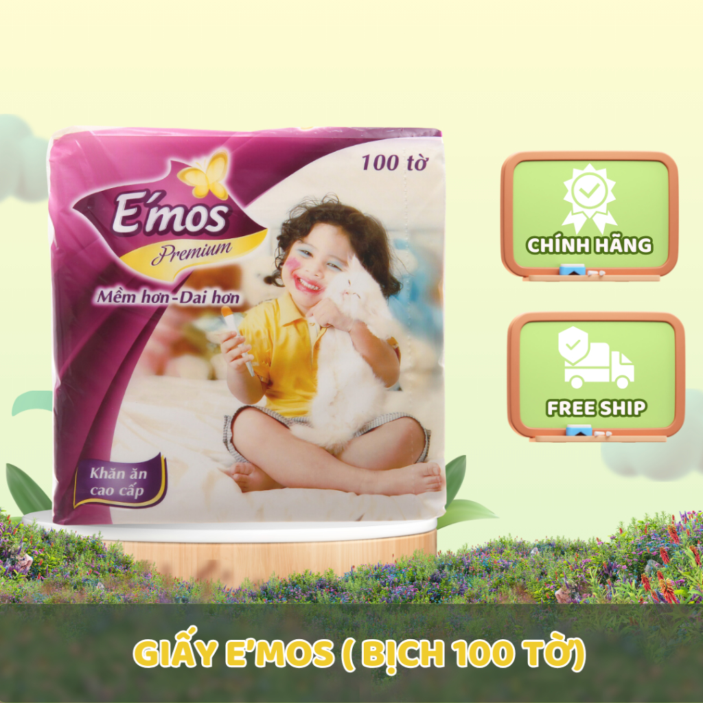 Giấy E’mos ( bịch 100 tờ)