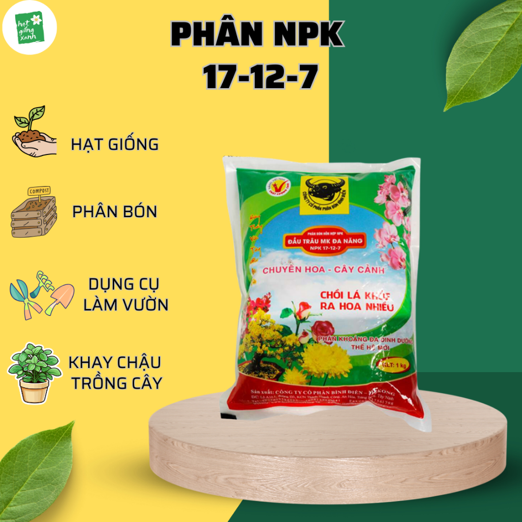 Phân Bón NPK 17-12-7 (200g)