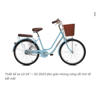 [Giảm 10%] Xe đạp mini Thống Nhất LD24-02 - Cỡ vành 24inch cho người cao từ 1m40 trở lên