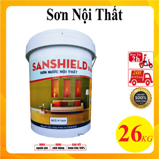 [1Thùng/1Đơn] Siêu Rẻ Thùng sơn Sanshield cao cấp 26kg Sơn nước đủ loại giá rẻ trang trí phòng