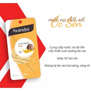Mặt Nạ Đất Sét Avander Clay Mask 15ml Hasaki Sản Phẩm Chính Hãng