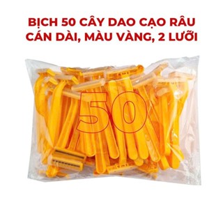 [ Giao Màu Ngẫu Nhiên ] Combo 50 Dao Cạo Râu Dùng 1 Lần Lưỡi Kép Bản Nâng Cấp 2024 - GNC