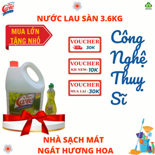 Nước lau sàn True Care hương Ylang can 3.6Kg tặng kèm nrc 400g.