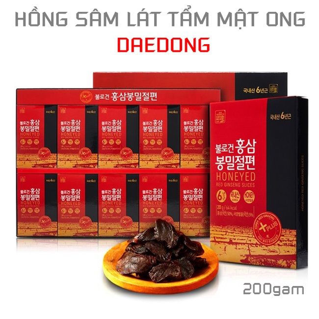 Hồng sâm lát mật ong Daedong 200g