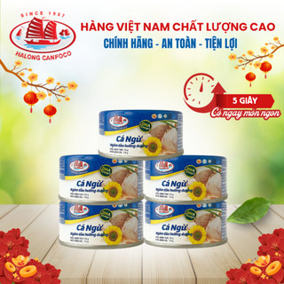 Combo 5 Hộp Cá Ngừ Ngâm Dầu Hướng Dương 175g - Đồ Hộp Hạ Long