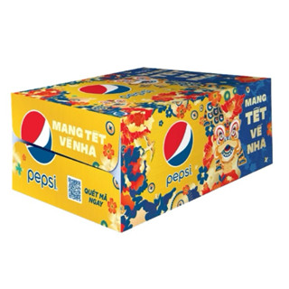 Thùng 24 Lon Nước Giải Khát có Gas Pepsi 320ml giá không đổi (bọc chống sốc)