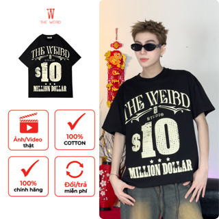 LOCAL BRAND Áo thun The Weird Phong Cách Unisex Form Rộng ATK1177