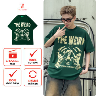 LOCAL BRAND Áo thun The Weird Phong Cách Unisex Form Rộng ATK1154