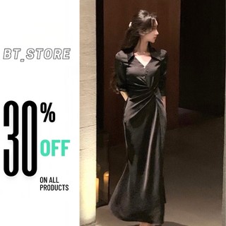  Đầm Lụa Cổ Sơmi Cao Cấp Dáng Ôm Dài Công Sở TH325 