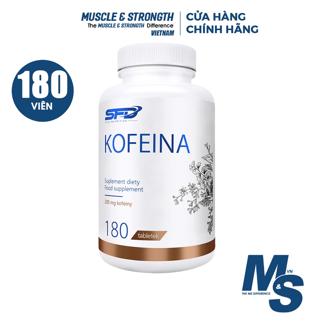 Caffeine (180 viên) SFD Nutrition - Thực phẩm bổ sung