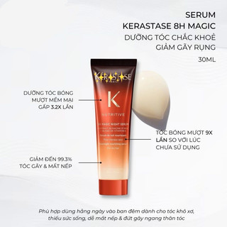 [Bill Macy] Serum dưỡng tóc Ke ras ta se Nutritive 8H Magic Night 30ml
