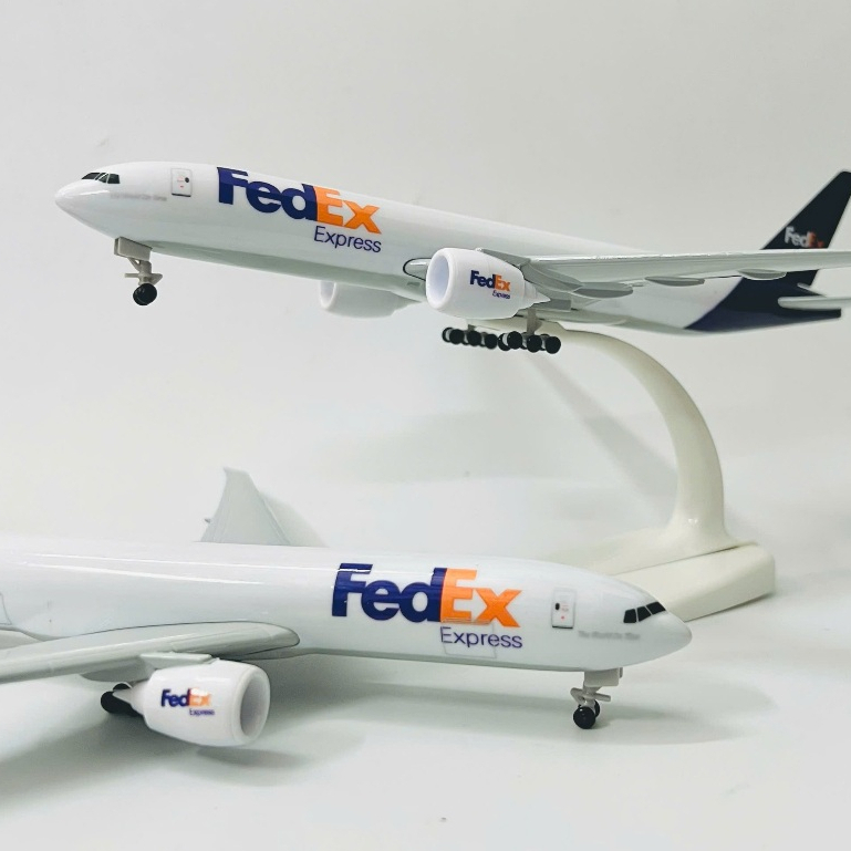 MÁY BAY "BOEING 777 FEDEX EXPRESS HÀNG VẬN TẢI TOÀN CẦU FEDEX" TỈ LỆ 1/400 HỢP KIM CAO CẤP