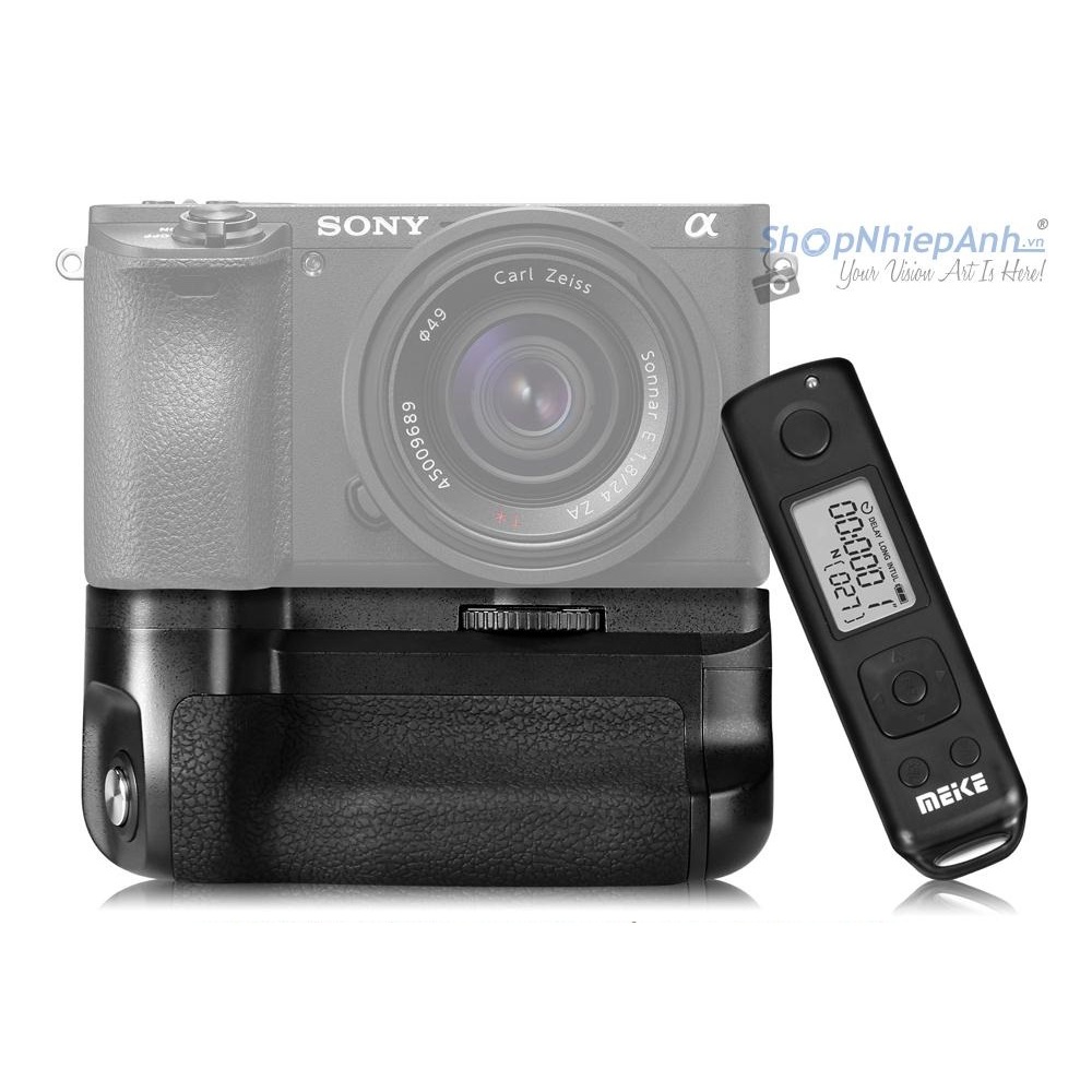 Đế Bỏ Pin Grip Meike MK-A6600 Pro for Sony A6600 wireless remote timer timelapse