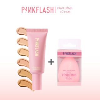  Kem nền PINKFLASH Matte Full Coverage Kiểm soát dầu lâu trôi cho lớp trang điểm 3 màu 2pc 