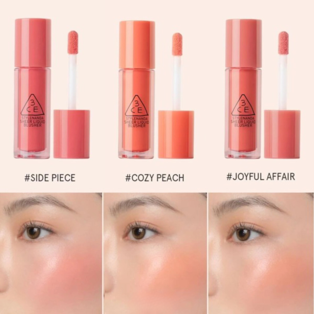 Má hồng 3CE Velvet Liquid Blusher 3CE Sheer Liquid Blusher