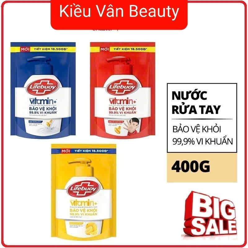 Nước rửa tay LIFEBUOY túi 450g