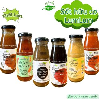 Các loại sốt hữu cơ LumLum, PB Farm - sốt teriyaki, tamari, tương ớt, mè rang, ketchup, ớt chua ngọt, miso, tiêu đen