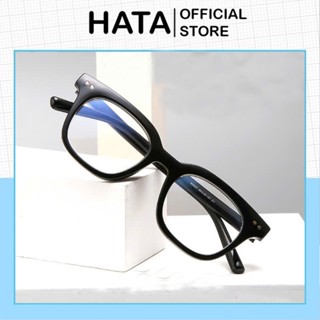 Mắt Kính Unisex Nam nữ Form Vuông Đính 2 chấm M424 Thời Trang - Hata24h