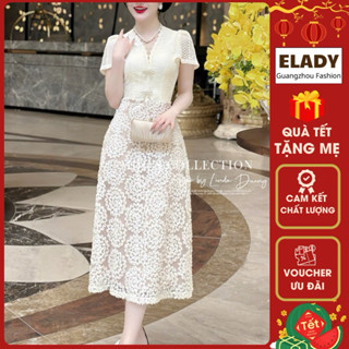 Đầm trung niên AD4395, Váy trung niên cho mẹ bigsize thiết kế cao cấp đi tiệc đi cưới sang trọng