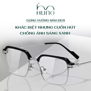 Kính mắt thời thượng cao cấp nam nữ HUNO, gọng kính với chất liệu bền bỉ chống mài mòn - K164