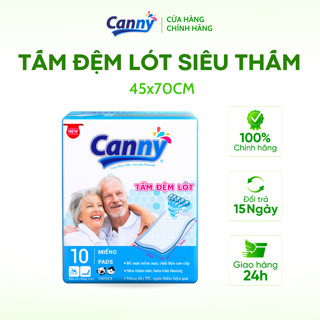 Tấm Đệm Lót Người Lớn CANNY Siêu Mềm Mại, Siêu Thấm, Kháng Khuẩn (10 miếng/gói)