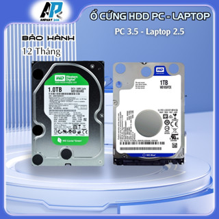 Ổ cứng HDD PC 3.5-Laptop 2.5 inch SATA  Case 250Gb/512GB/1TB/2TB Tháo Máy Sức Khỏe 100%