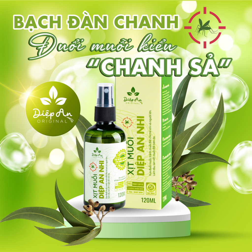 Xịt muỗi cho bé Diệp An Nhi 50ml/120ml - Xịt muỗi thảo dược phòng chống, đuổi muỗi làm dịu vết đốt