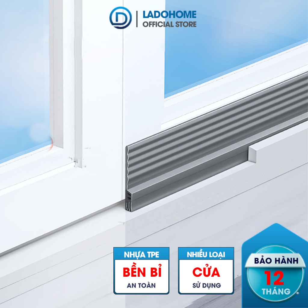 Chặn khe cửa sổ, cửa lùa, cửa sổ đường ray hoặc cửa đóng mở có sẵn keo dán giúp ngăn gió bụi, côn tr
