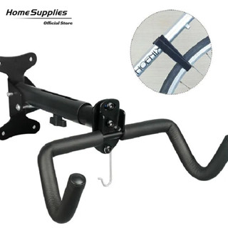 【Giá trị lớn Giá treo xe đạp lên tường 2 tay đỡ kéo dài có móc treo mũ bảo hiểm giá xoay