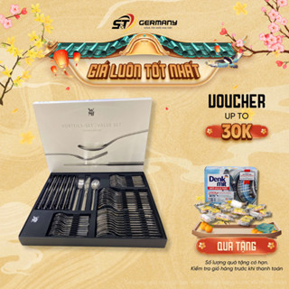 Bộ dao thìa dĩa WMF ATRIA set 60 món Nội Địa Đức, Bộ dao thìa dĩa nhà bếp cao cấp hiện đại GermanySnT 110043