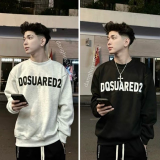  Áo Sweater Nam Nữ DSQ Áo Nỉ Bông Cotton Cao Cấp Siêu Dày Dặn Ấm Áp Form rộng basic 