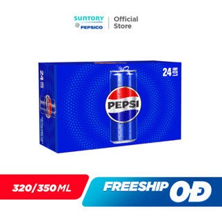 [Live] Thùng 24 Lon Nước Ngọt Có Gaz Pepsi (320ml hoặc 350ml/lon)