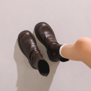Boot nữ phối dây kéo Big size _Hàng có sẵn (size 40-43)